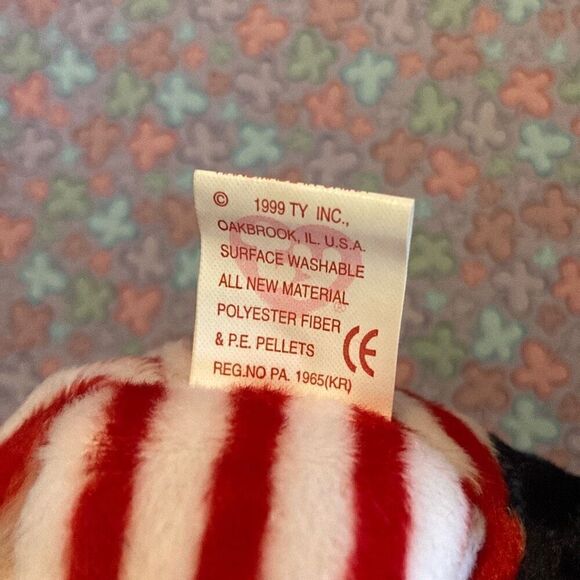 Pink Face Spangle Bear 1999 Ty Beanie Baby Plush Collectible Nostalgia Stuffed A - Picture 9 of 10